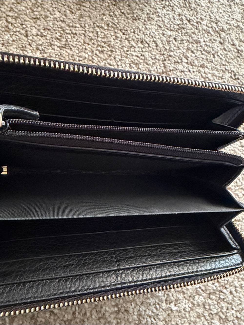 Gucci Black Wallet Leather Zip - Picture 6 of 7